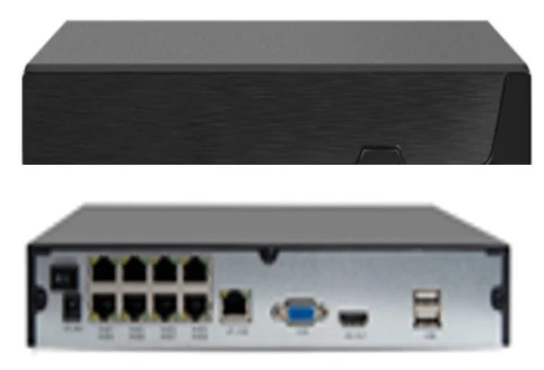 Gembird DVR NVR-P3008QT-POE 8CH GMB 8 kanala do 8mp H.265 HI EASY App Onvif P2P, iCloud do 6TB, POE